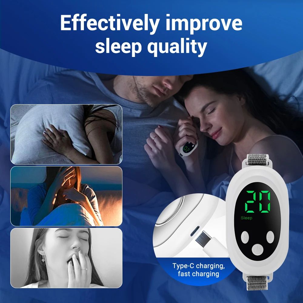 PulseCalm Microcurrent Palm Sleep Aid Device