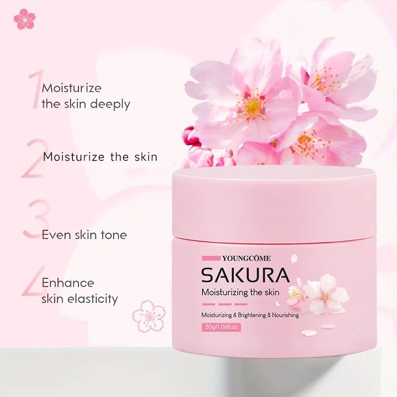 Sakura Glow Anti Aging Moisturizer with Cherry Blossom Essence