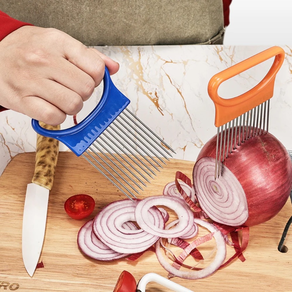 Vegetable Slicer & Onion Cutter – Easy Tomato & Onion Slicing Guide