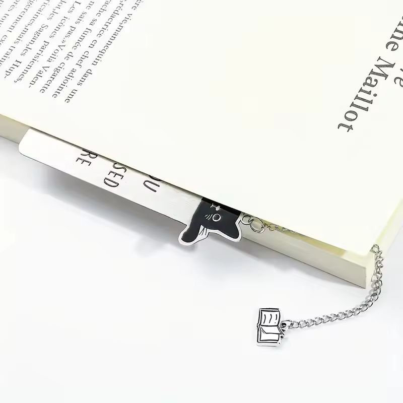 Black Cat Please Stay Bookmark
