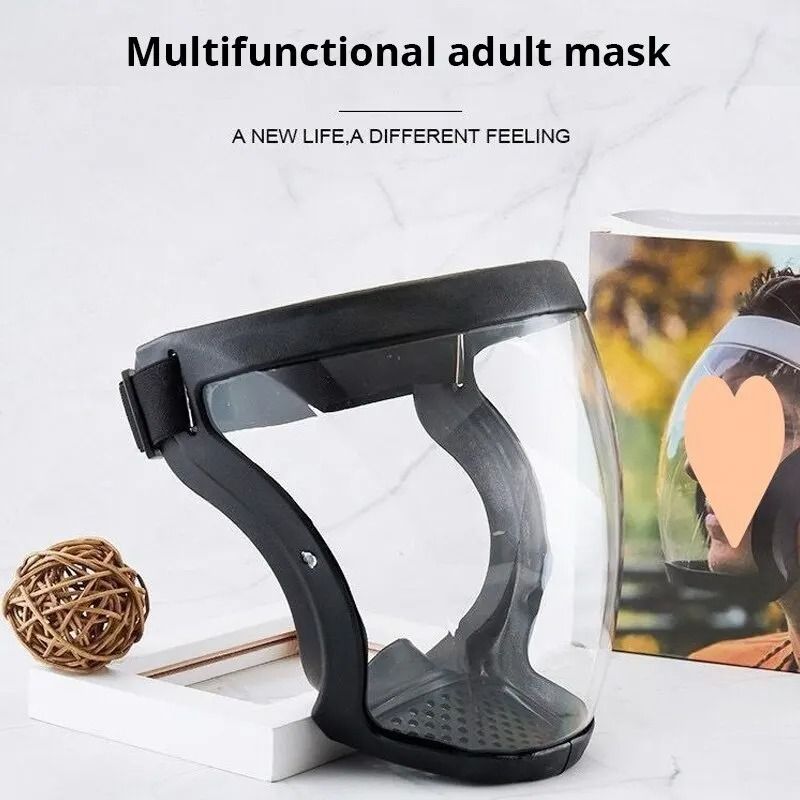 HD Transparent Safety Face Shield – Full Protection Anti-Fog & Anti-Splash Mask