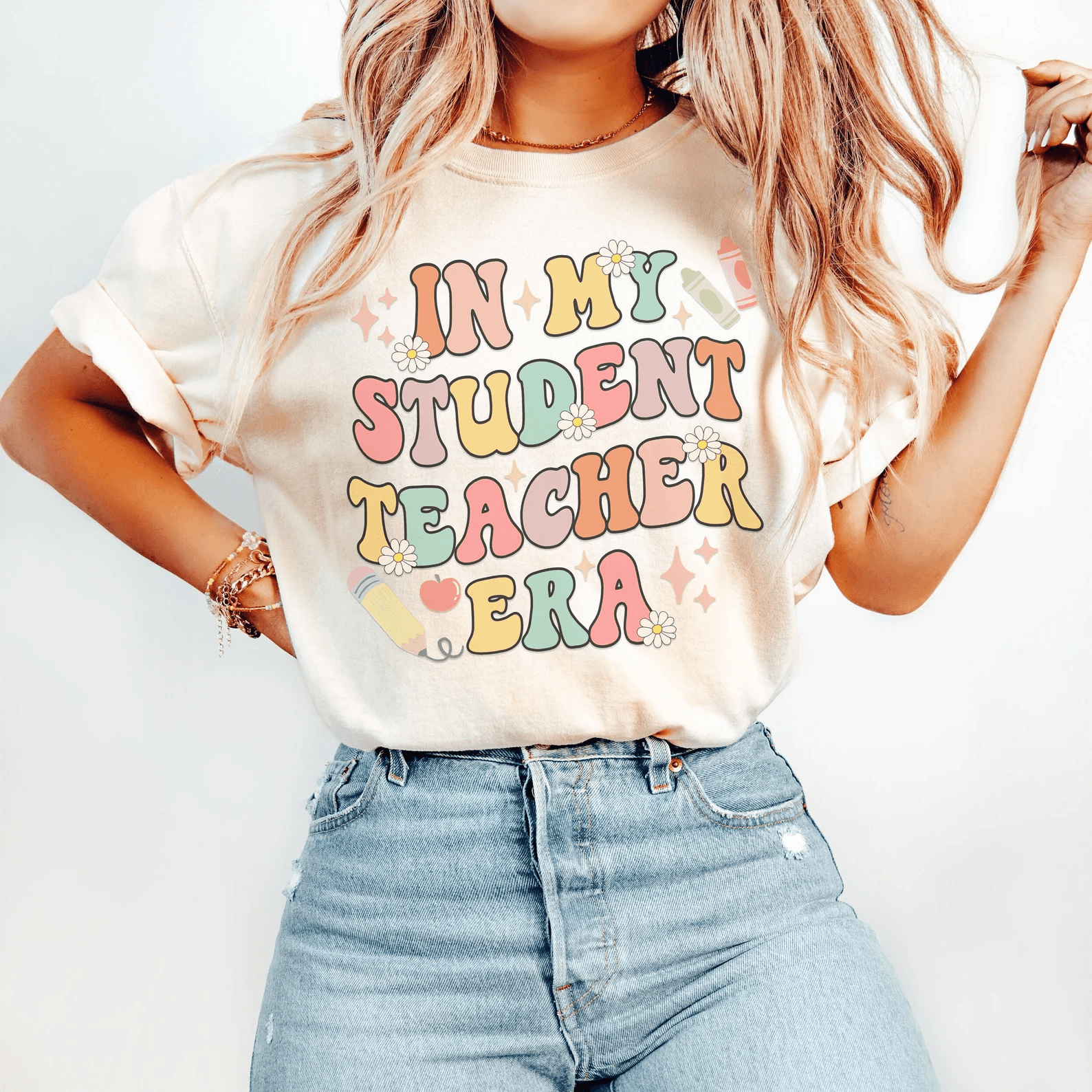 Student Teacher Era Shirt Cute Student Teacher Gift Teaching Tee