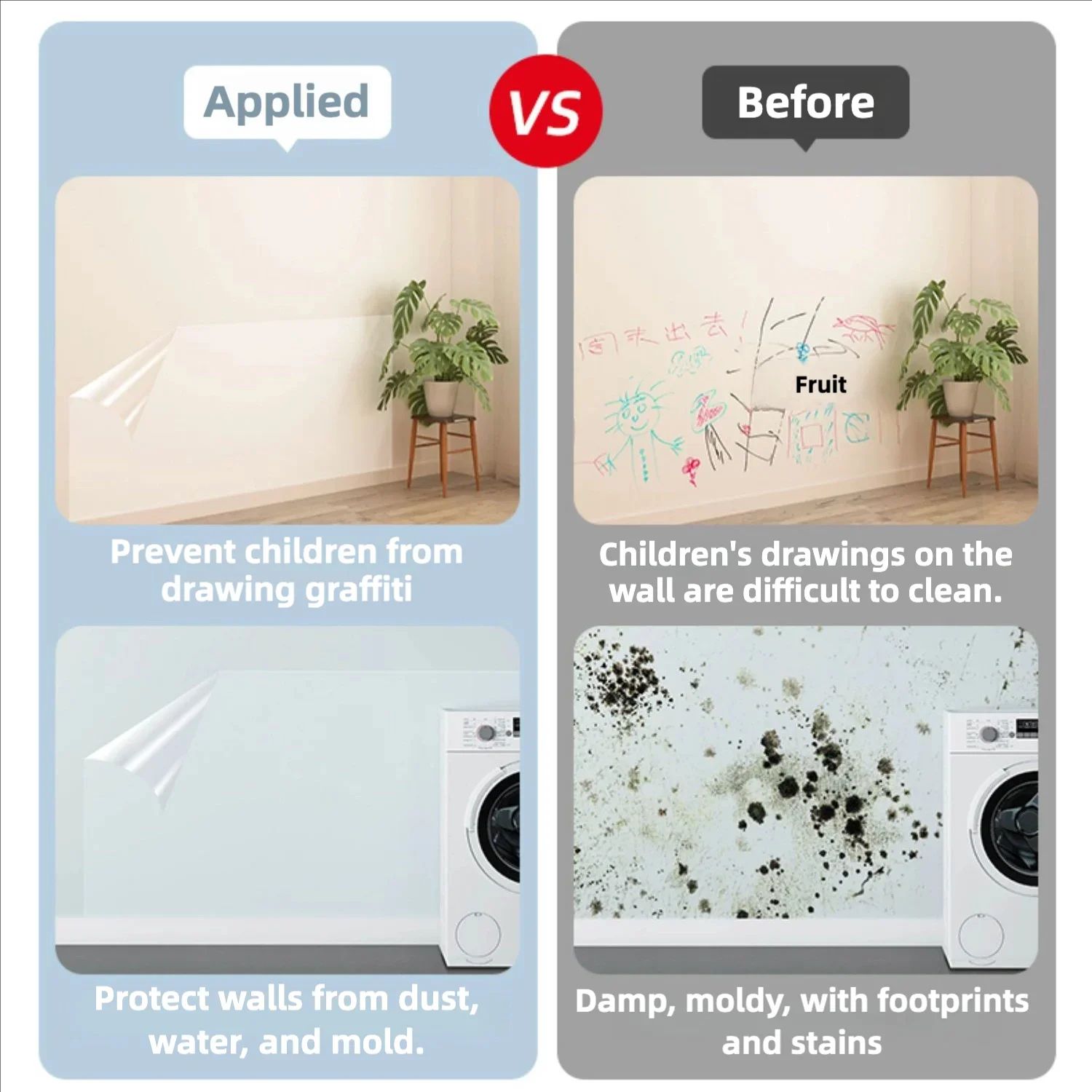Transparent Electrostatic Wall Protective Film