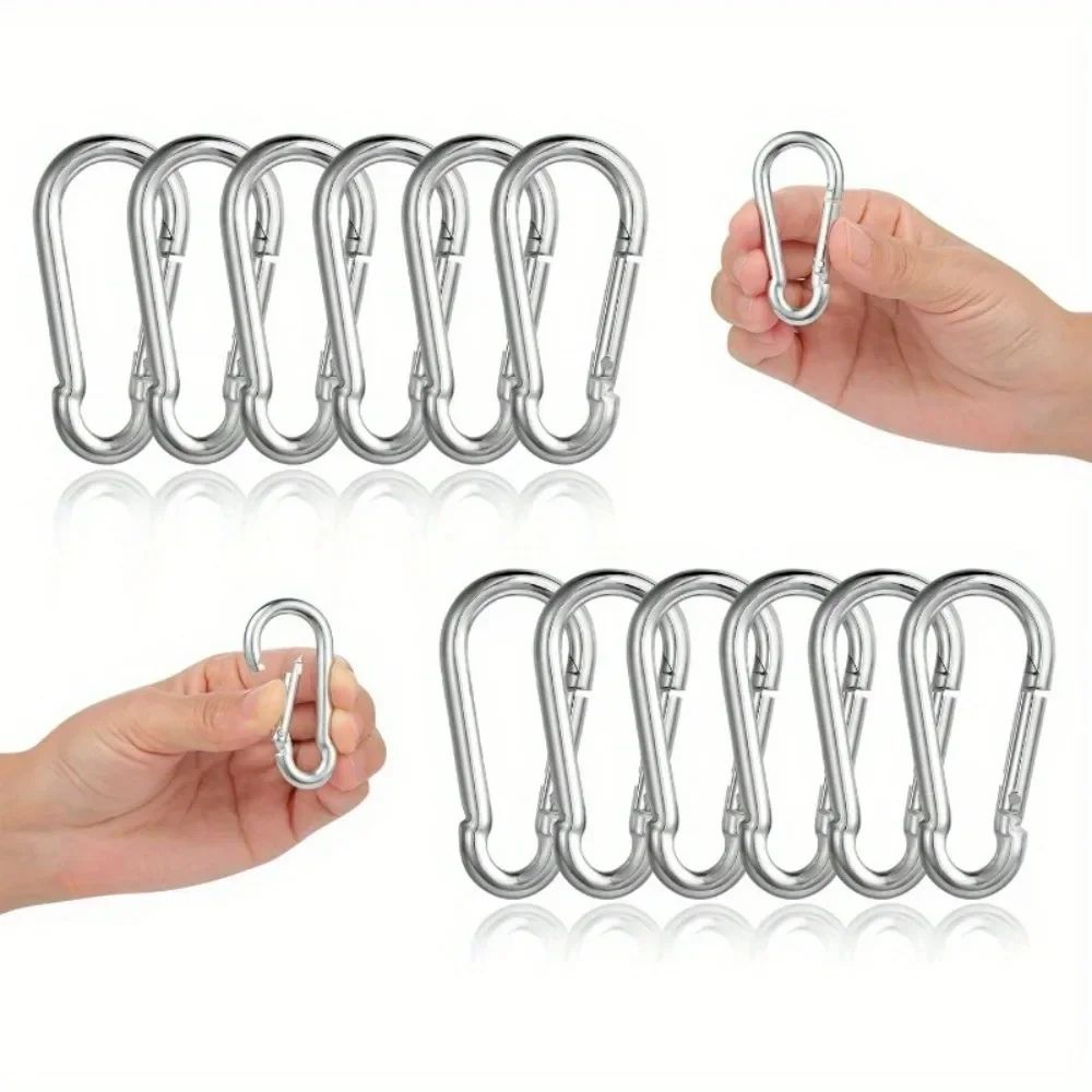 Stainless Steel Carabiner Clip Set