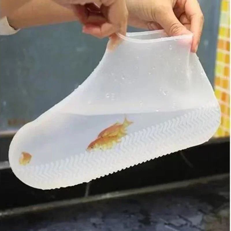 Reusable Non Slip Rain Boot Overshoes Silicone Waterproof Shoe Covers