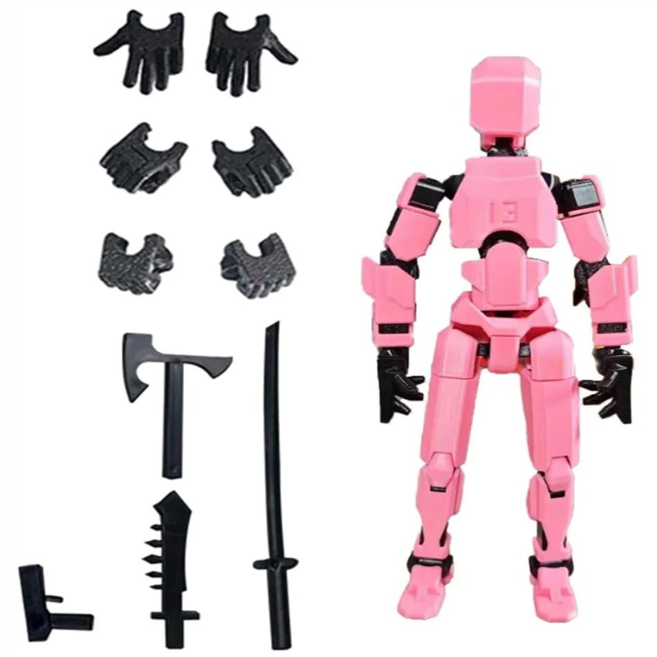 3D Printed Posable Mannequin Action Figure Multi Jointed Robot Model