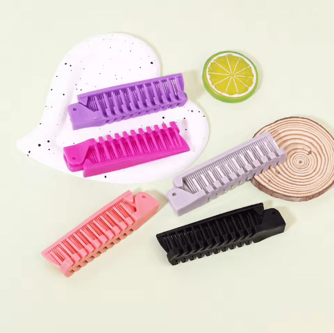 Portable Folding Hair Comb for Travel and Everyday Styling