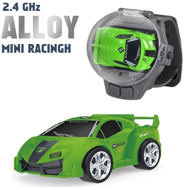 Mini Watch Car Parent Child Interaction, Remote Control Car Electric Alloy, Children's Watch Racing Toy Gift