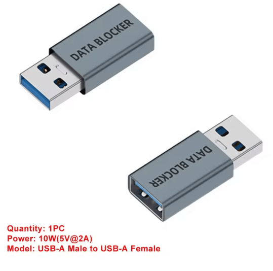 USB C Data Blocker Charging Only Privacy Protection Adapter