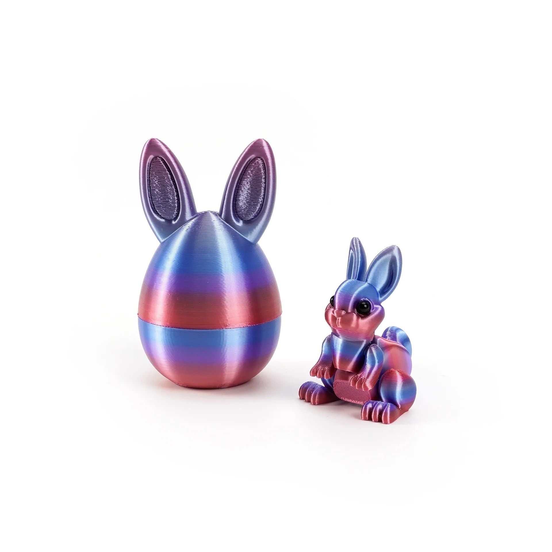 Architectural 3D-Printed Easter Rabbit Figurine
