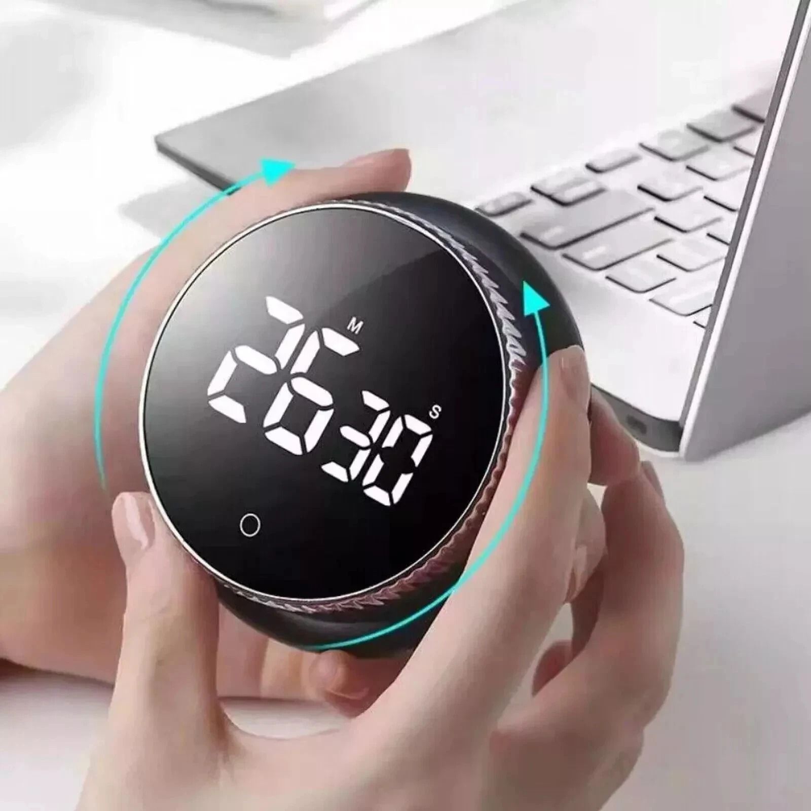 Large LCD Digital Kitchen Timer Loud Alarm, Magnetic Back, Countdown & Up Function