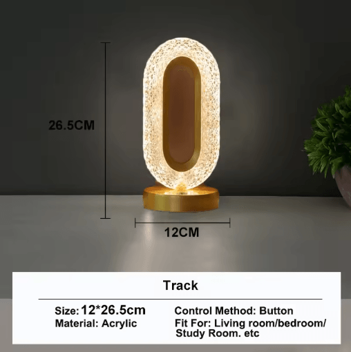 3D Crystal Touch LED Night Light USB Rechargeable Color Changing Kids Lamp