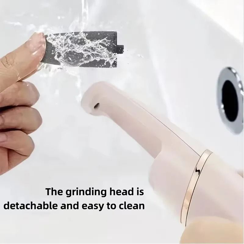 SmoothStep Electric Foot Callus Remover USB Rechargeable Automatic Pedicure Foot Grinder with Dual Roller Heads