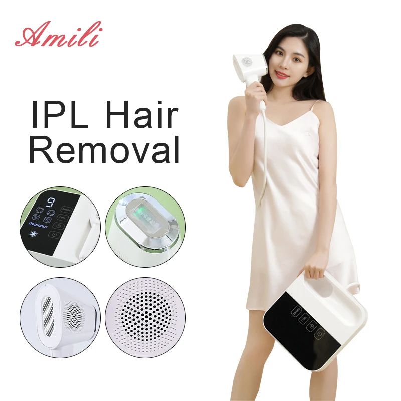 Professional IPL Hair Removal Device – Painless, Cooling, Full-Body Results at Home