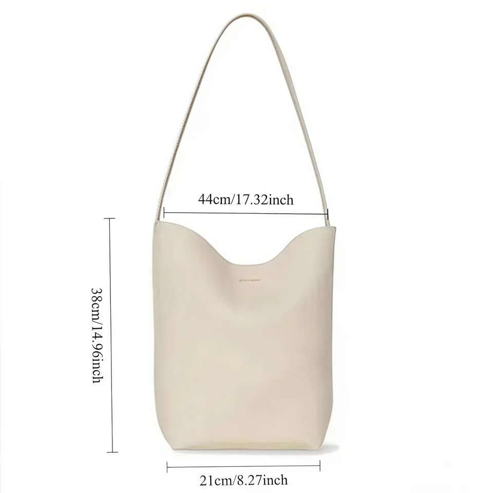 Womens Leather Bucket Tote Bag