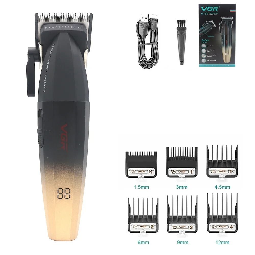 VGR V 003 Professional Hair Clipper with Ceramic Blade and USB Charging