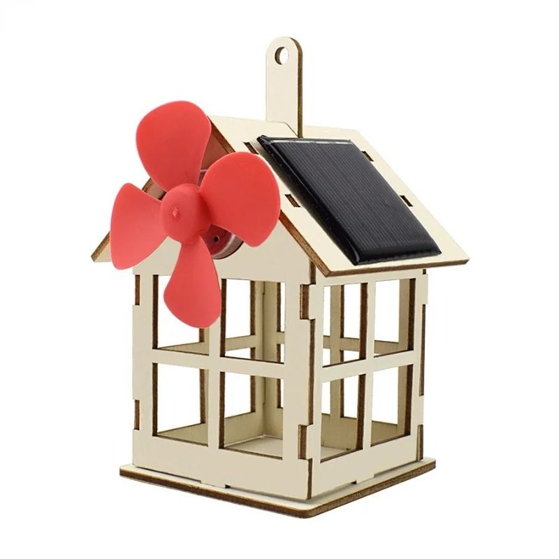 Solar-Powered Twin Blade Windmill Science DIY Kit