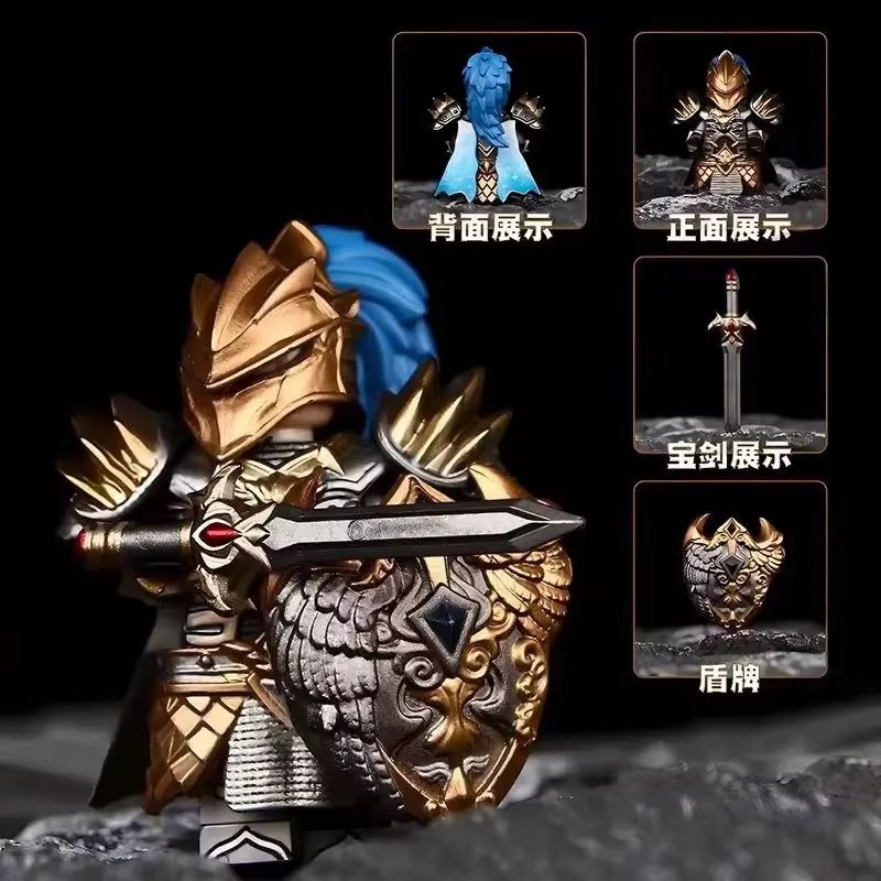 GP201 Lich King Medieval Knights Building Block Set – Round Table Anime Action Figure Collection