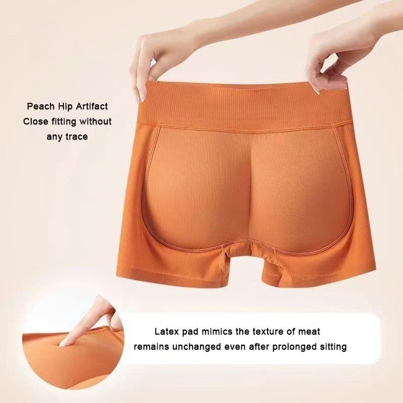 Natural Latex Hip Lifting Pants with Padded Butt Enhancer