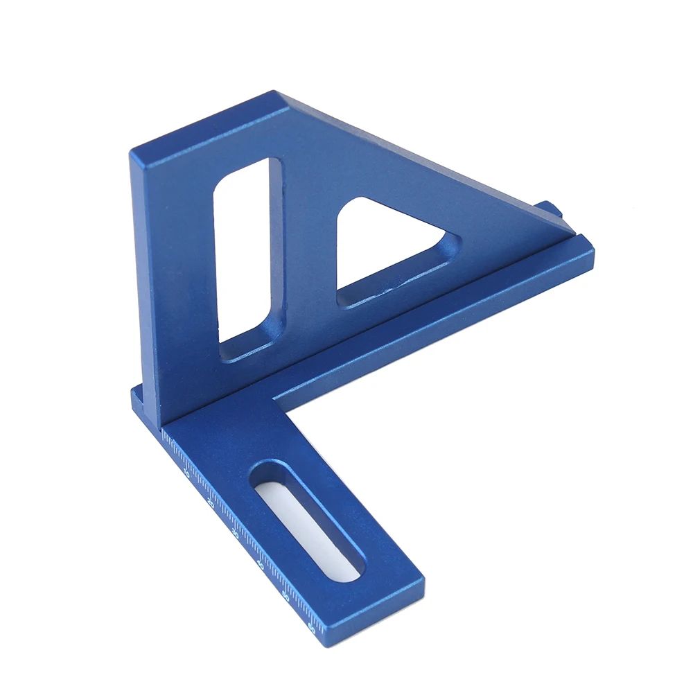 3D Multi-Angle Measuring Ruler – 45°/90° Carpentry Square & Miter Triangle Layout Tool
