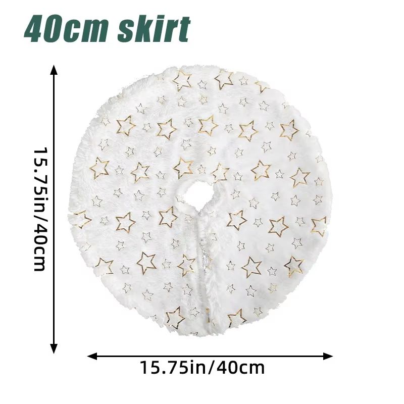 Red Snowflake Mini Christmas Tree Skirt - Tabletop Christmas Tree Mat