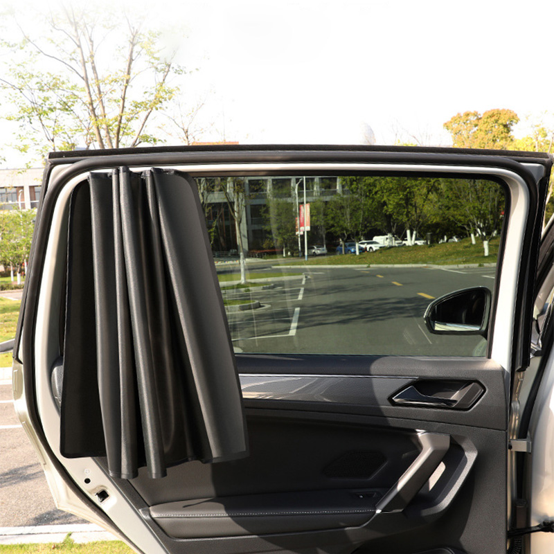 Car Side Window Sun Shade Curtain UV Reflective Magnetic Sunshade for Summer Protection & Car Privacy
