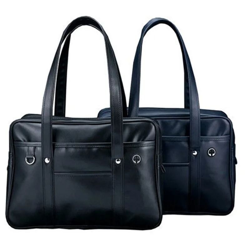 Japanese JK Uniform PU School Messenger Shoulder Bag for Girls