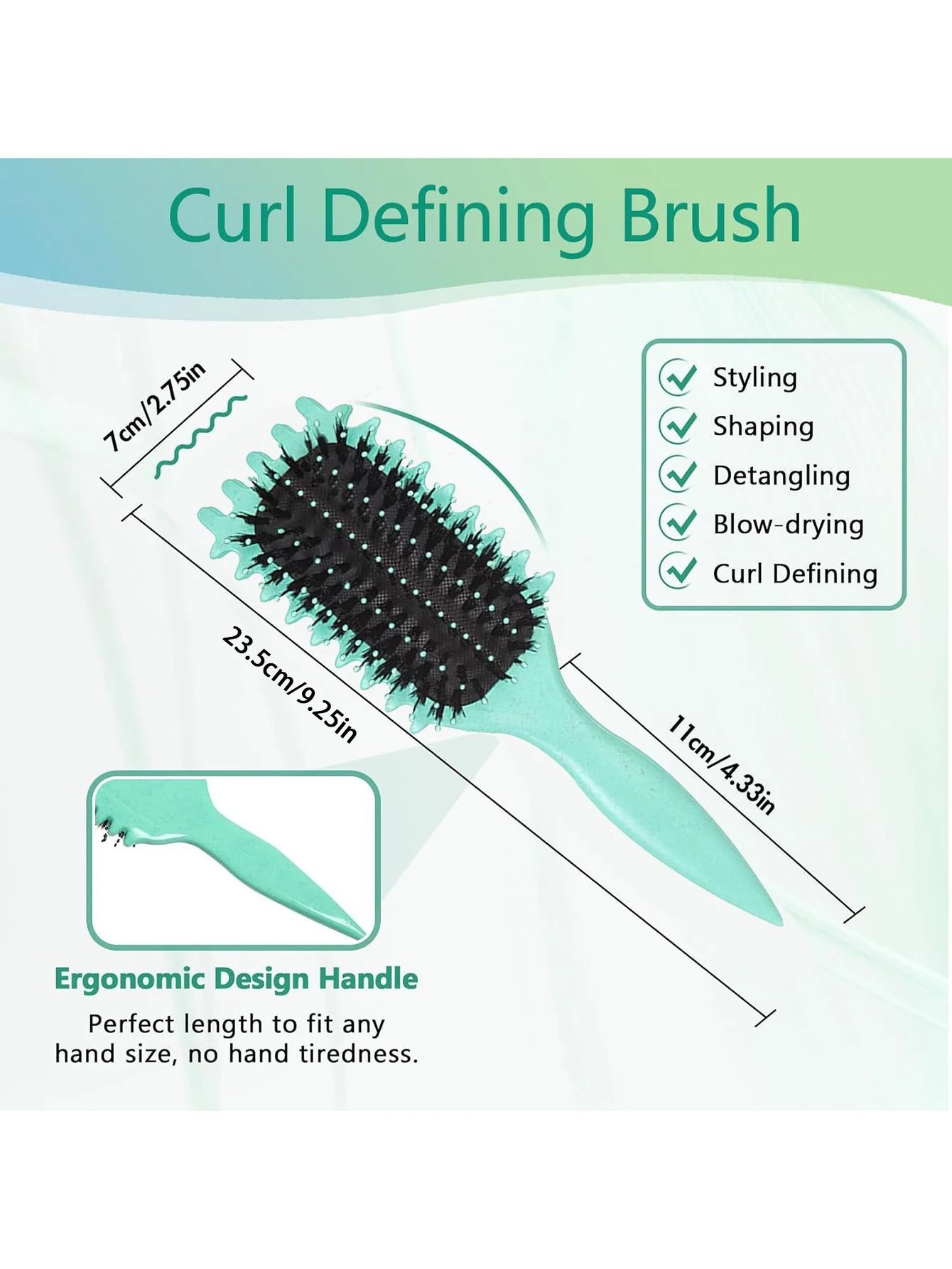 Curly Hair Styling and Detangling Brush