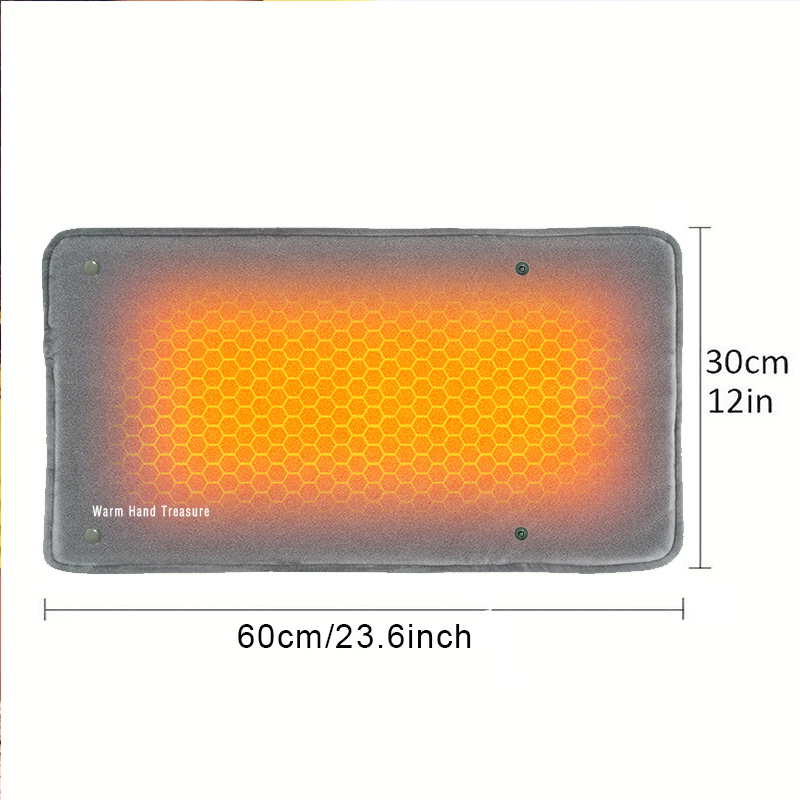 Adjustable Temperature and Timing USB Power Supply, New Graphene Quick Heating Warming Pad, Home and Office Warming Hand