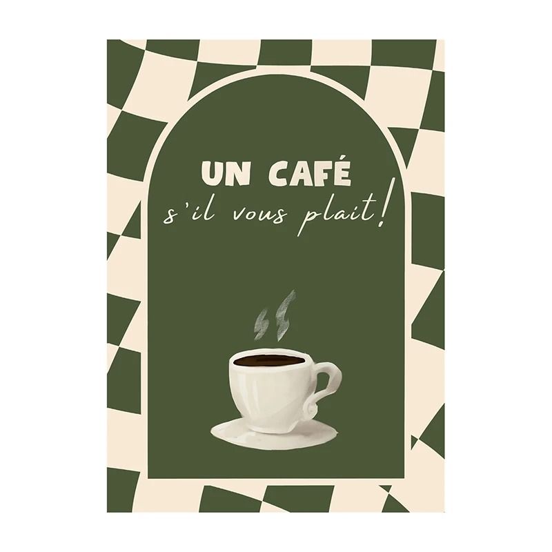 Surreal Coffee Diver Canvas Poster | Trendy Kitchen Gallery Wall Art