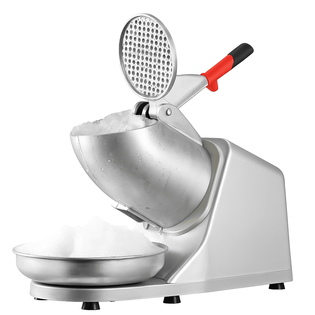 Electric Ice Shaver Machine 143 lbs/hr Snow Cone Maker & Ice Crusher