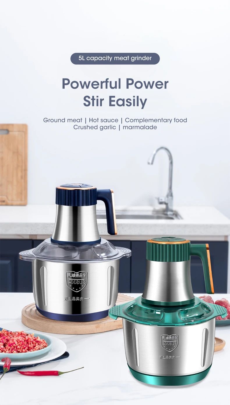 5L Electric Food Chopper Grinder