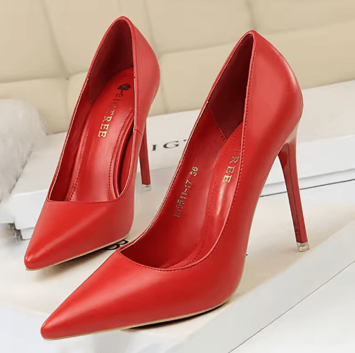 BIGTREE 2026 Classic Pointed Toe Stiletto Pumps – Wedding & Party High Heels