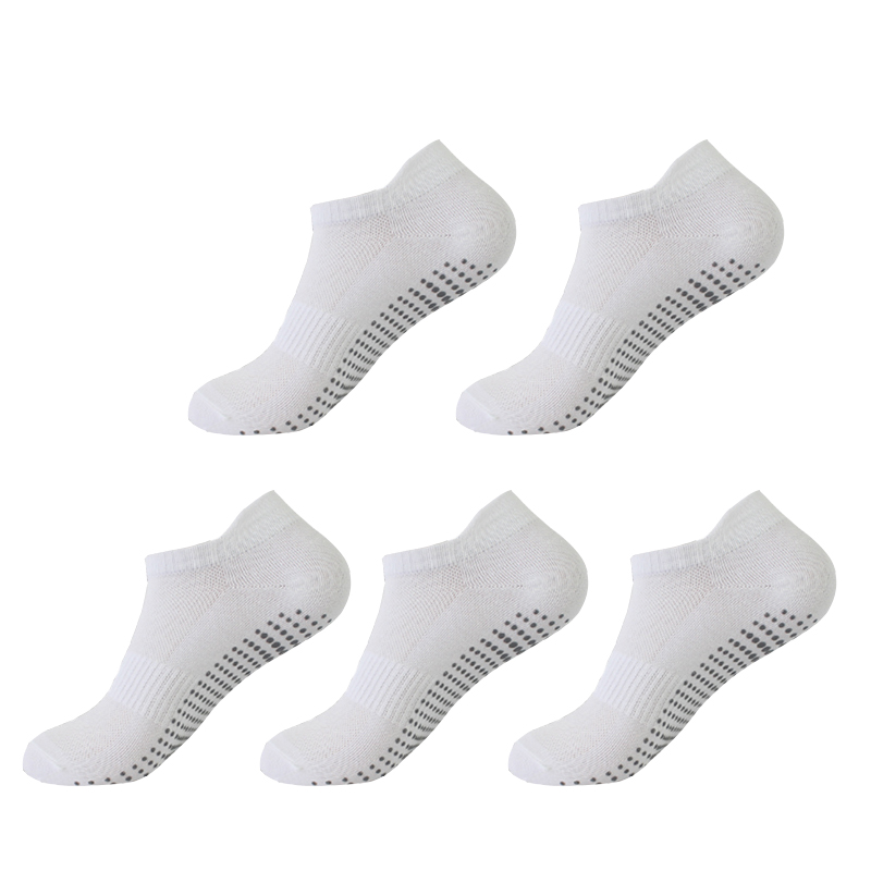 Professional Yoga Socks Women, Cotton Solid Color Short Mesh, Non-slip Breathable Sports Pilates Gym Socks
