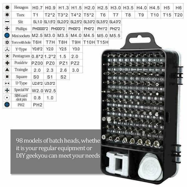 Magnetic Screwdriver Bit Set for iPhone, Macbook, Watch Repair, Tool Kit Set