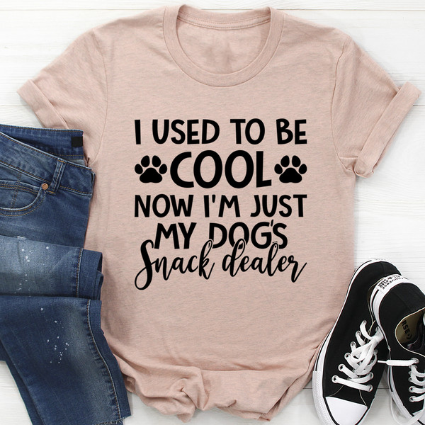 I Used To Be Cool Now I'm Just My Dogs Snack Dealer Tee