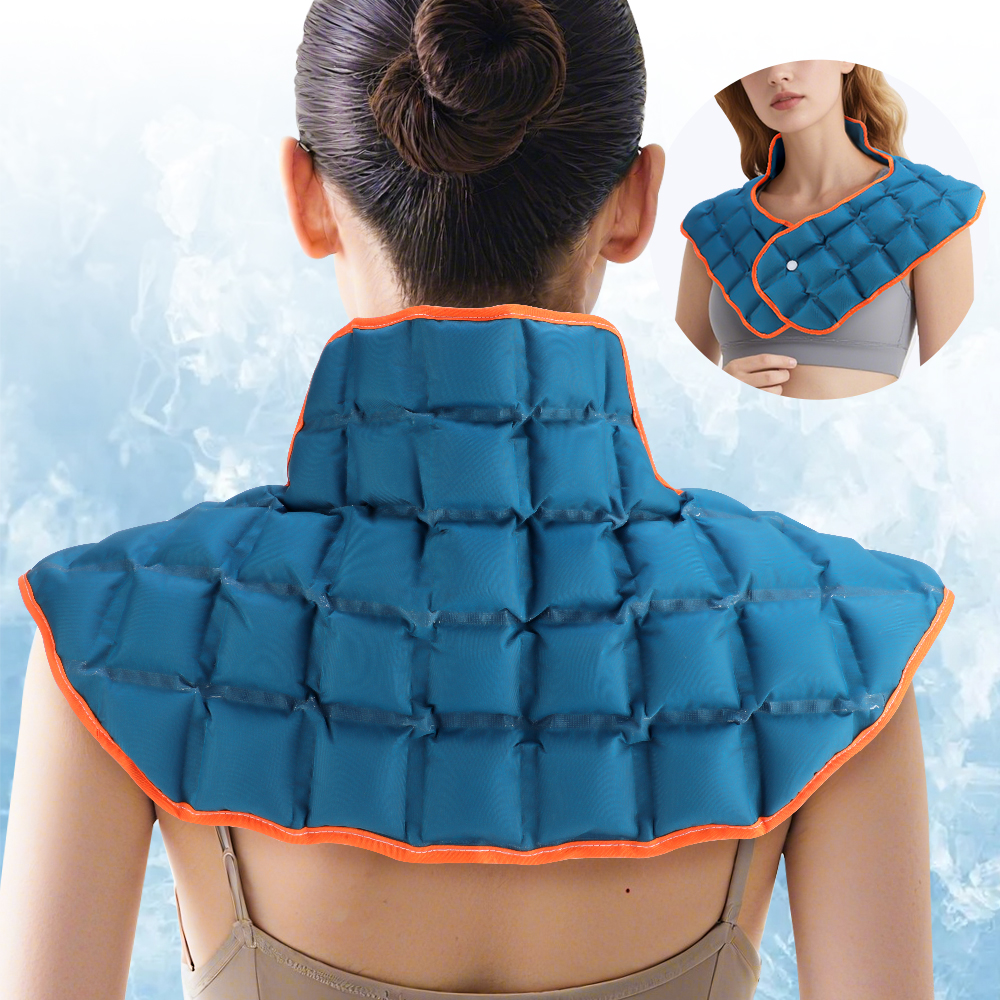 Cold Hot Compress Bag for Neck, Shoulder Back, Reusable Shoulder Ice Wrap, Comfortable Polymer Resin Family Care