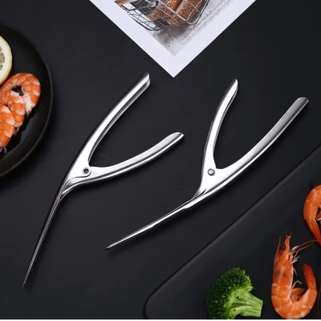 Stainless Steel Shrimp Deveiner Kitchen Seafood Tool