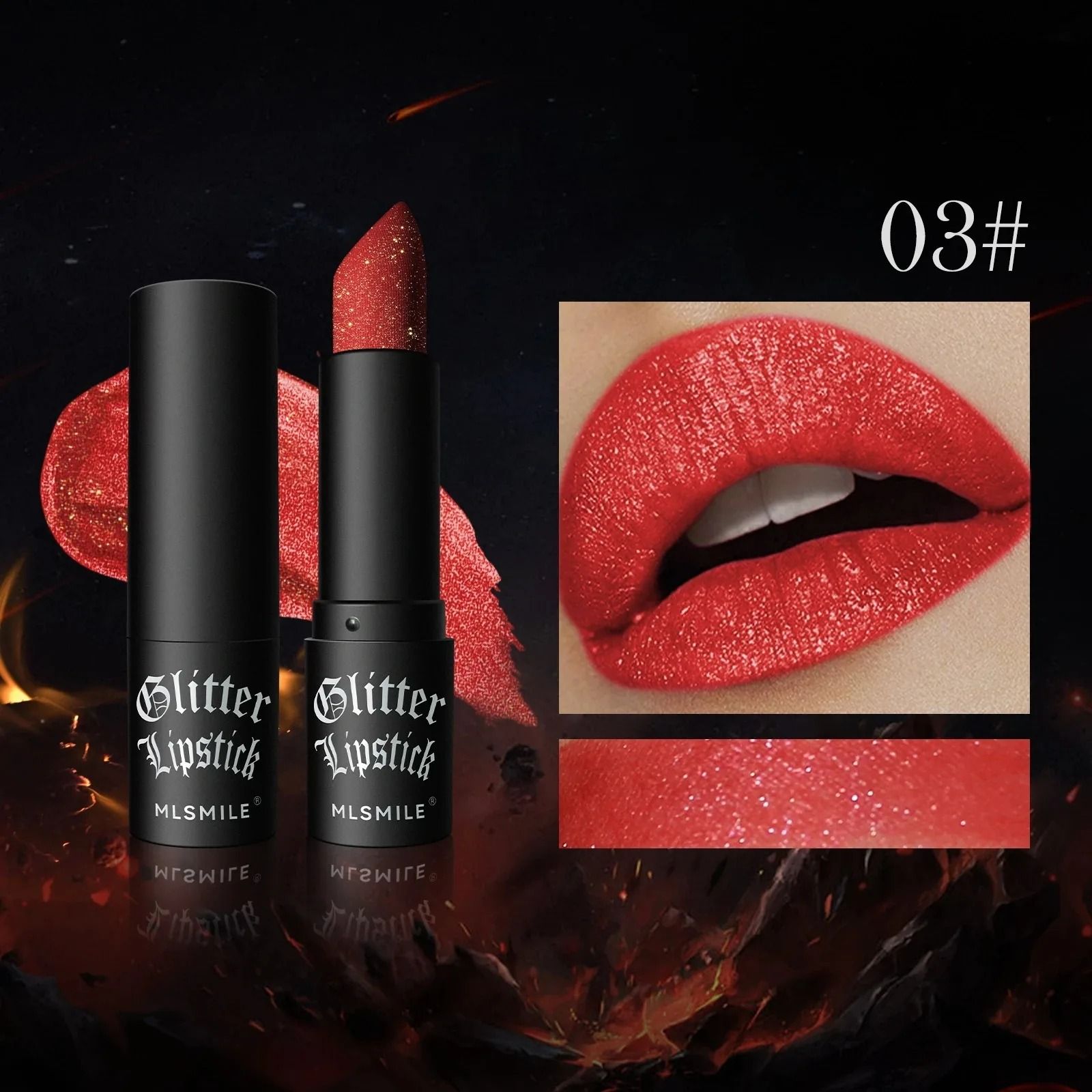 Diamond Shimmer Matte Glitter Lipstick