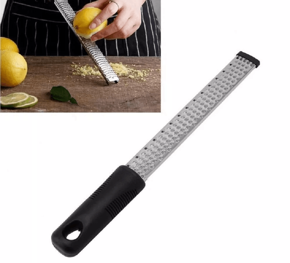 Premium Stainless Steel Cheese & Citrus Grater Zester, Sharp Lemon Zester Food Grater Tool for Citrus Fruits, Cheese
