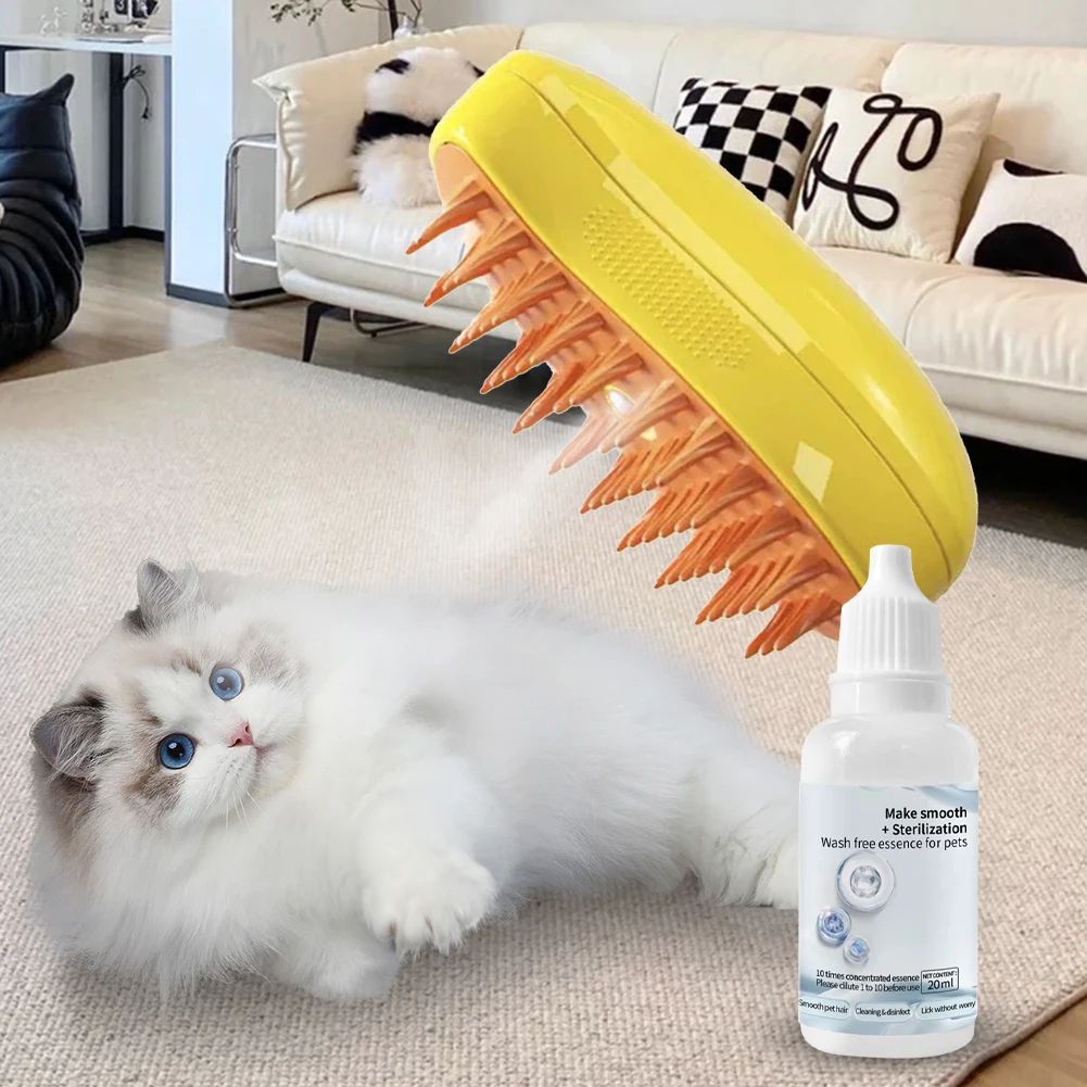 Pet Steam Brush Essence Hair Serum for Cats and Dogs Grooming and Cleaning