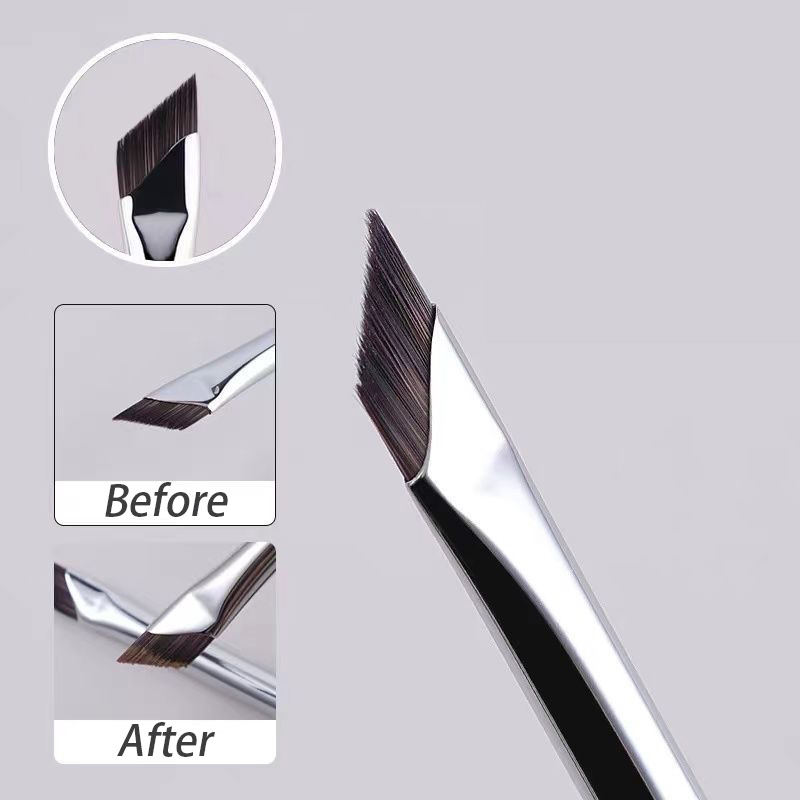 Ultra Thin Precision Blade Eyeliner Brush for Precise Eyebrow & Under Eye Detail