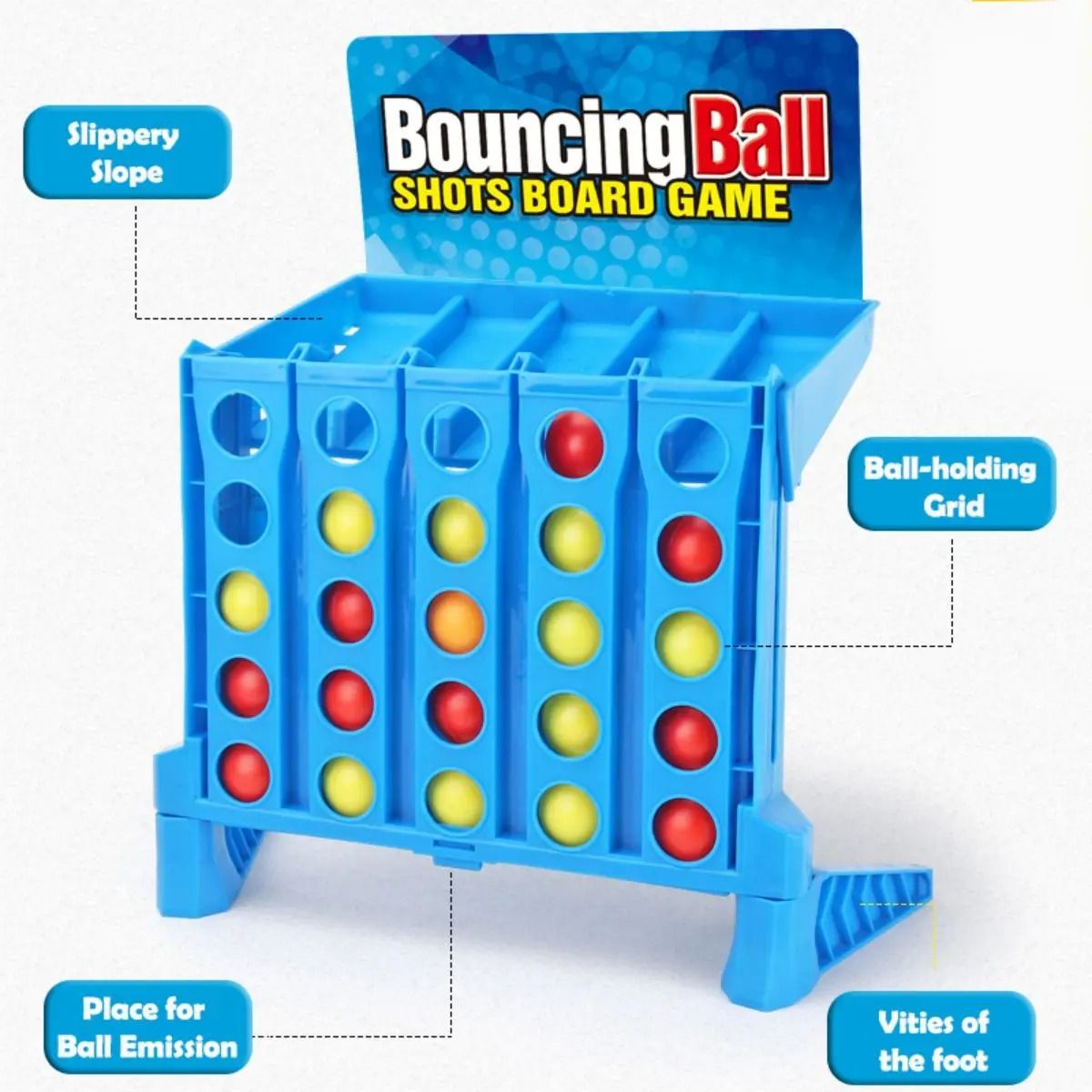 Bouncing Ball Shots Game Interactive Parent Child Table Game for Kids