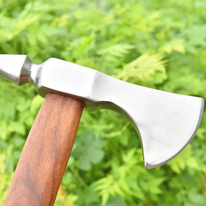 Handmade Steel Tomahawk Axe Integral Spike Hunting Axe