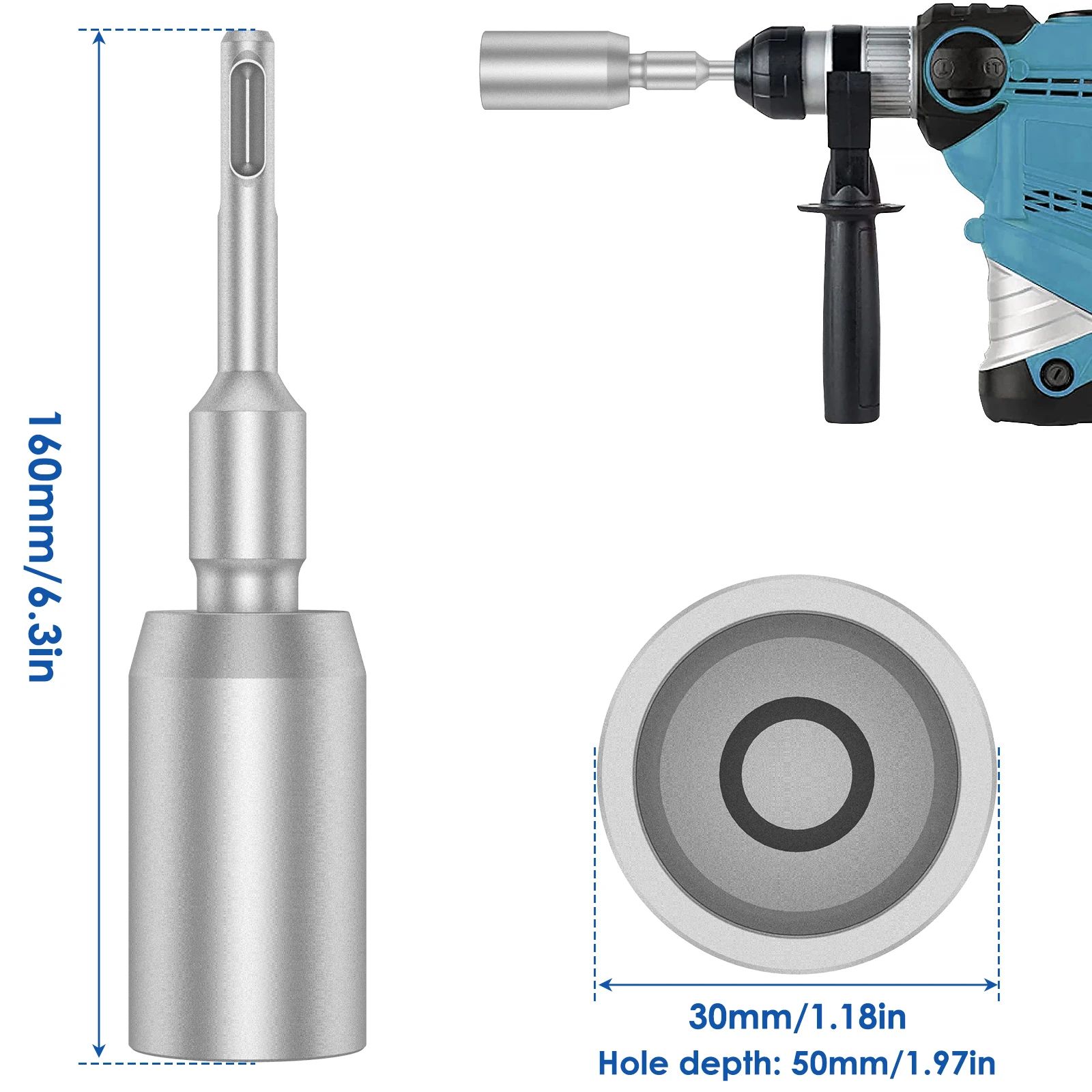 Precision Ground Rod Master – Heavy-Duty SDS Plus Ground Rod Driver