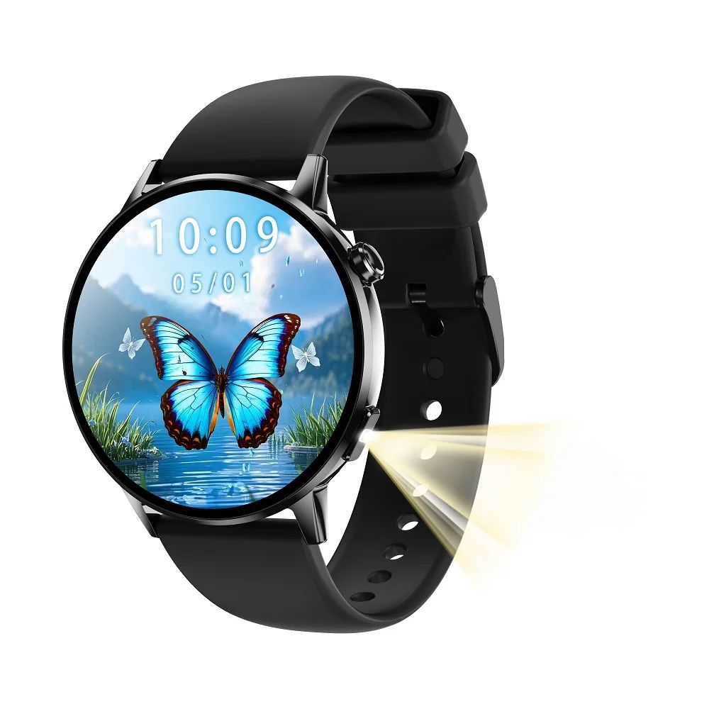 Women AMOLED Bluetooth Calling Smartwatch with Flashlight