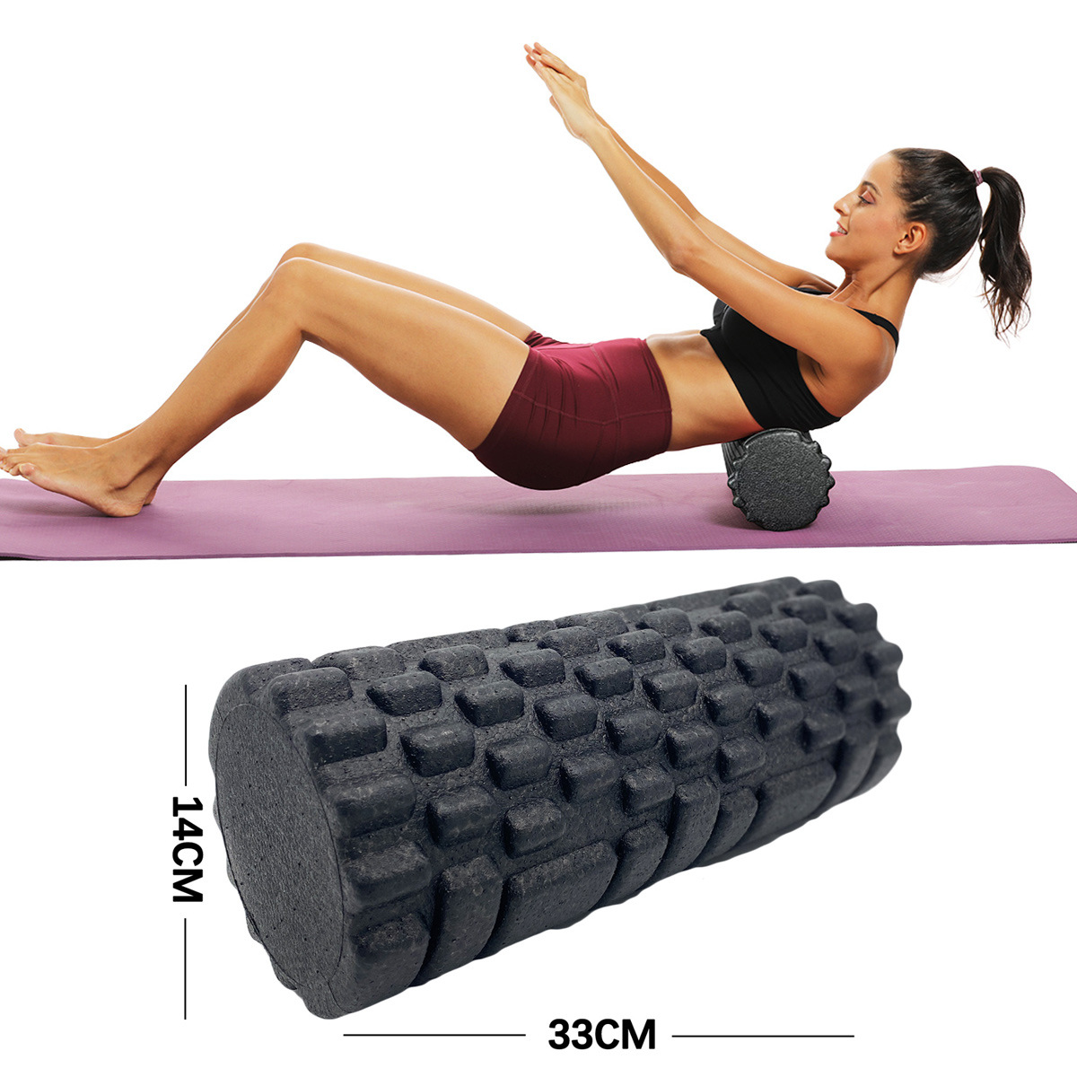 Yoga Massage Roller EPP Pilates, Fitness Foam Roller, Body Muscle Massage, Therapy Exercises Gym and Home Work