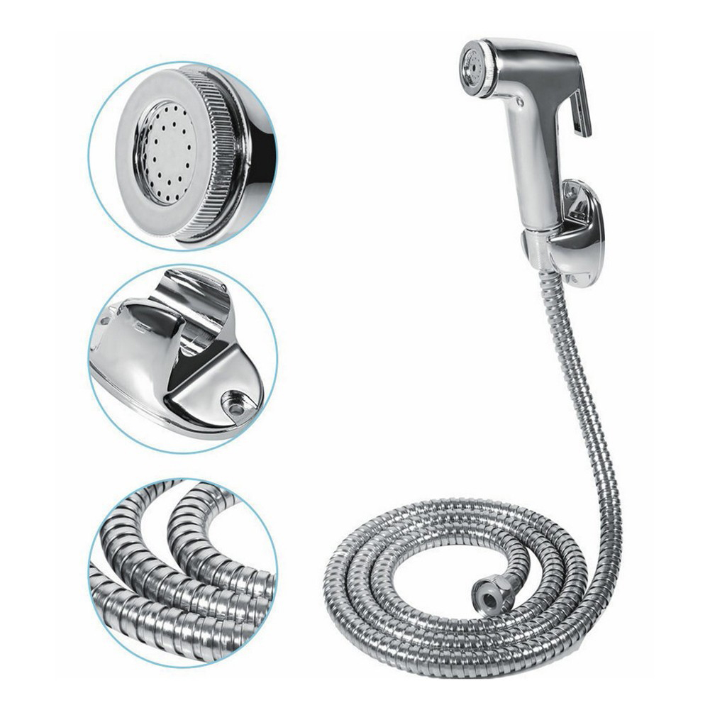 Multi Purpose Handheld Bidet Sprayer for Toilet & Cleaning Adjustable Pressure Kit