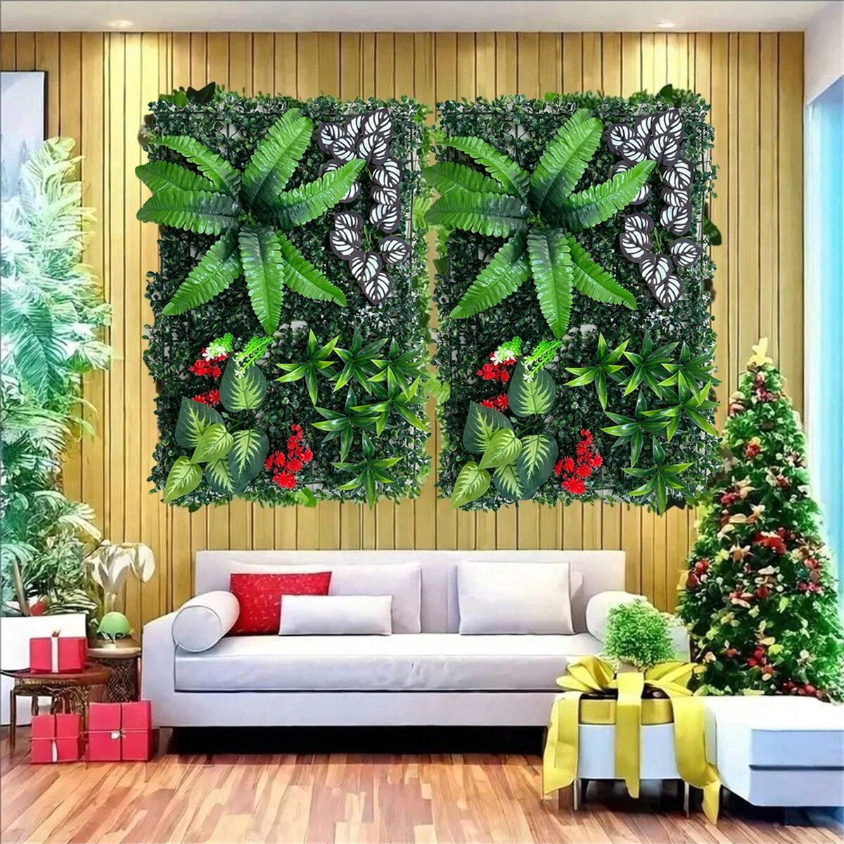 Artificial Green Wall Panel – Realistic Faux Plant Wall for Indoor & Outdoor Decoration