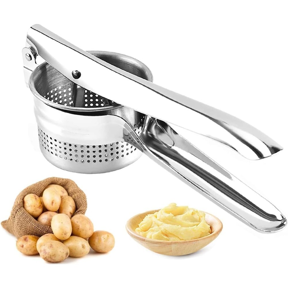 Stainless Steel Potato Masher – Ergonomic Comfort Handle for Effortless Crushing